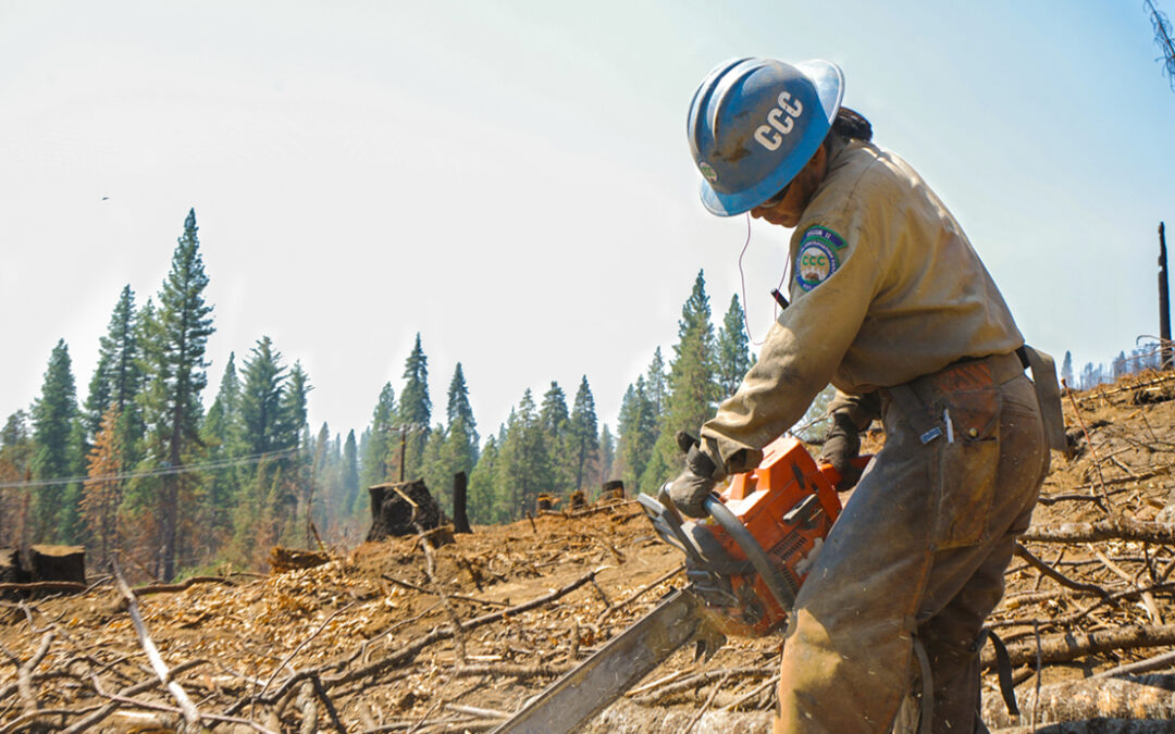 Aiding the Firefight; Corpsmembers Keep Firefighters Supplied at Sites Fire Base Camp