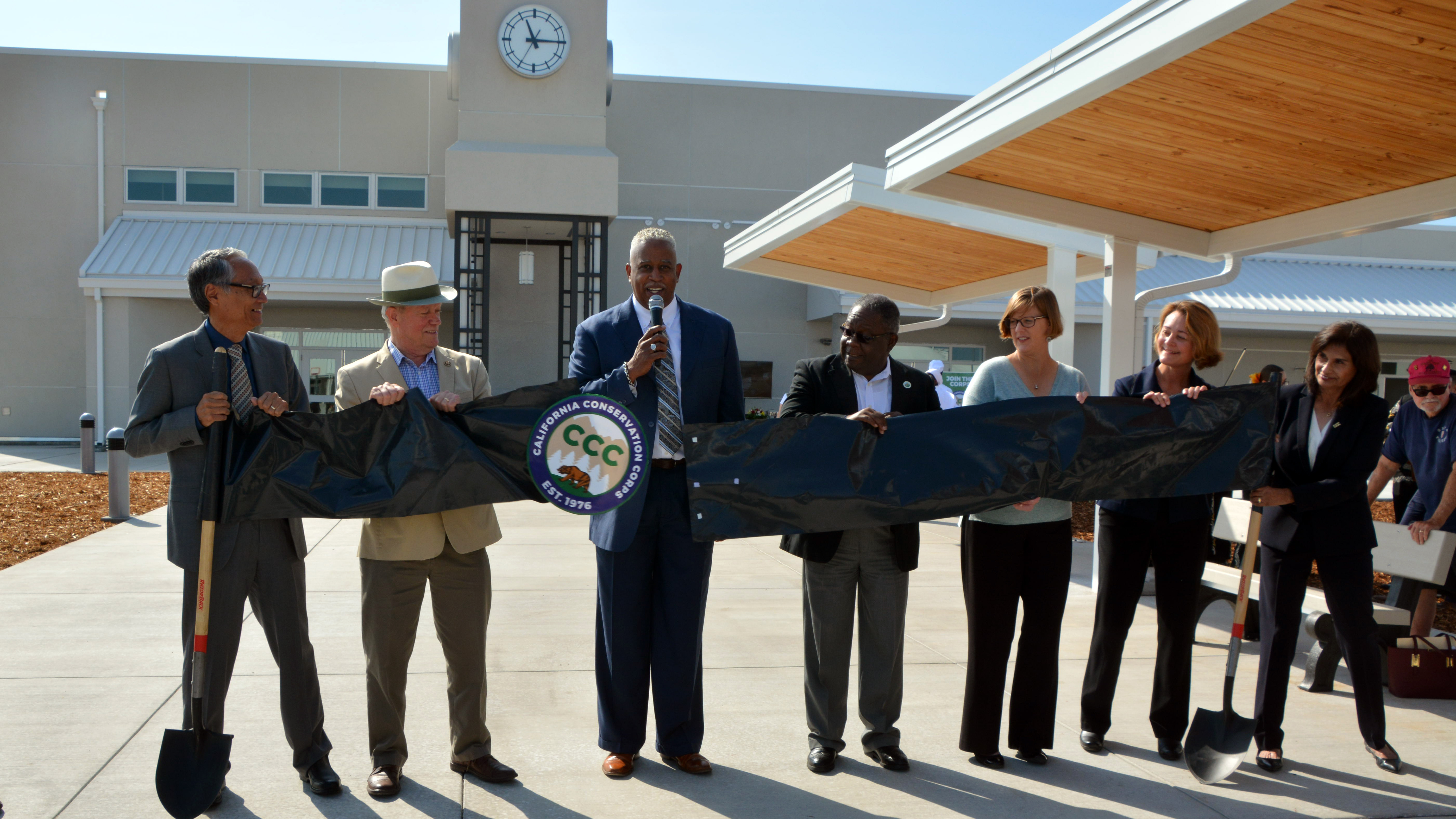 image Delta Center ribbon cutting