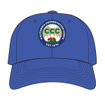 blue baseball hat with CCC logo